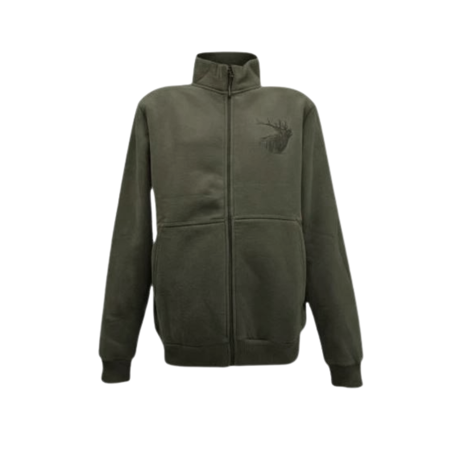 mikina C.I.T. dlouhý zip - jelen